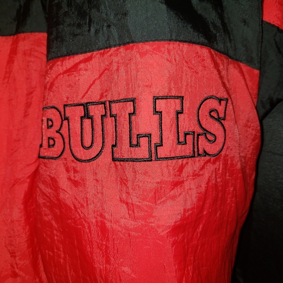 Vintage 90's Russell Locker Line NBA Chicago Bulls Red Zippered Jacket Mens XXL - Picture 3 of 14